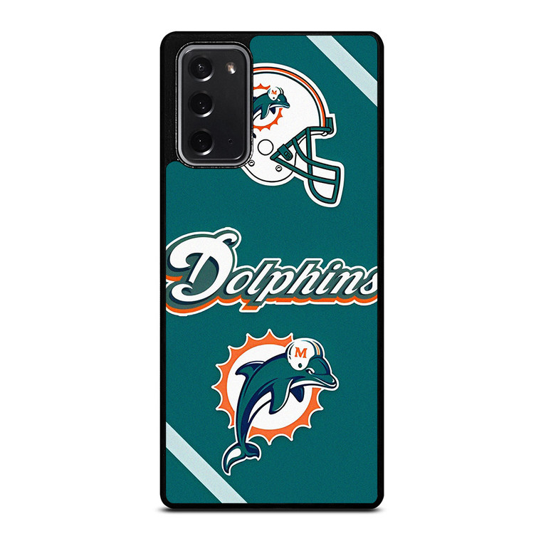 MIAMI DOLPHINS FOOTBALL HELMET LOGO Samsung Galaxy Note 20 Case Cover
