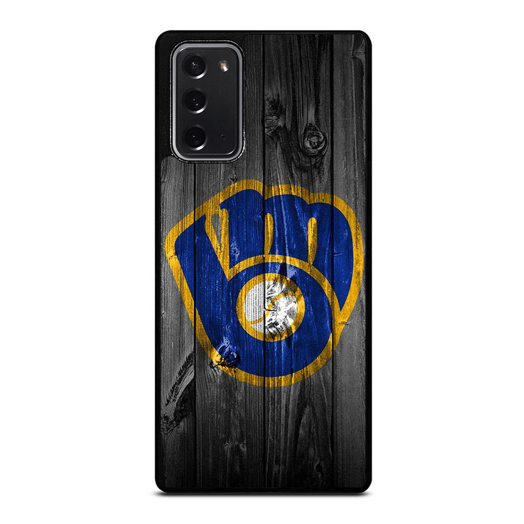 MILWAUKEE BREWERS BASEBALL WOOD LOGO Samsung Galaxy Note 20 Case Cover