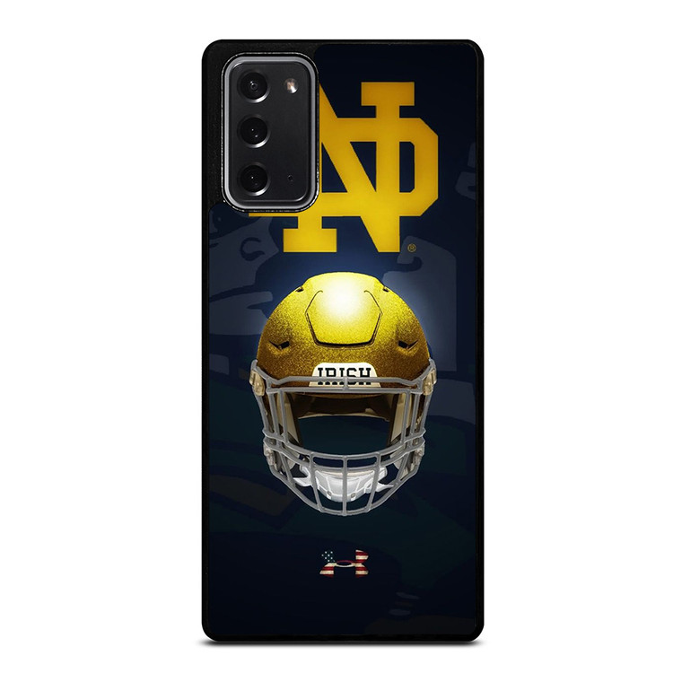 NOTRE DAME FIGHTING IRISH HELMET UNDER ARMOUR Samsung Galaxy Note 20 Case Cover