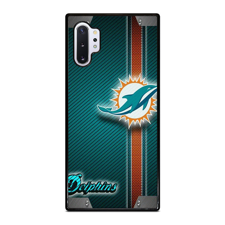 MIAMI DOLPHINS FOOTBALL METAL LOGO 2 Samsung Galaxy Note 10 Plus Case Cover