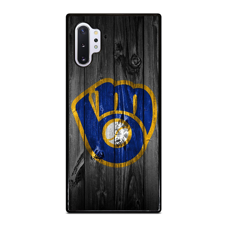 MILWAUKEE BREWERS BASEBALL WOOD LOGO Samsung Galaxy Note 10 Plus Case Cover