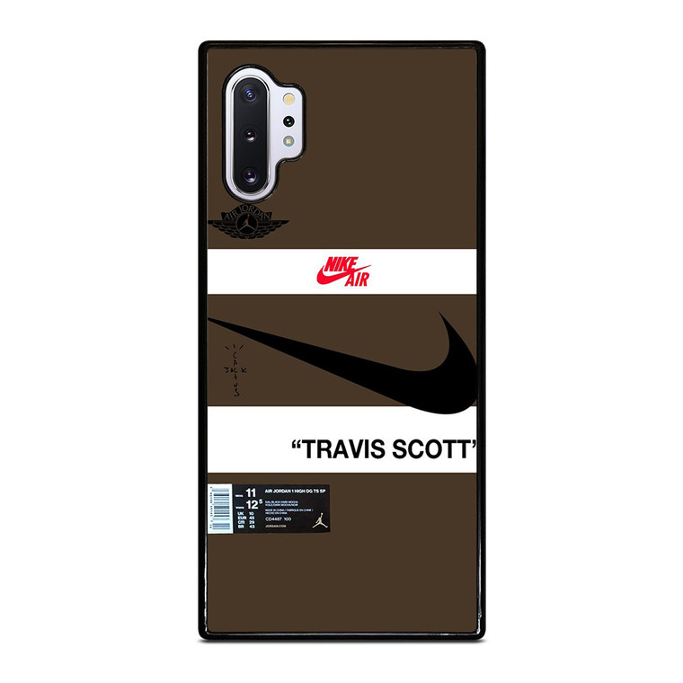 NIKE AIR JORDAN TRAVIS SCOTT BROWN Samsung Galaxy Note 10 Plus Case Cover