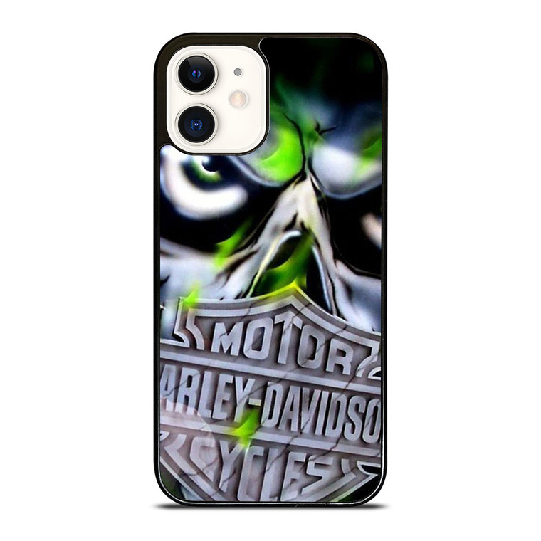 HARLEY DAVIDSON MOTOR SKULL DEMON  iPhone 12 Case Cover