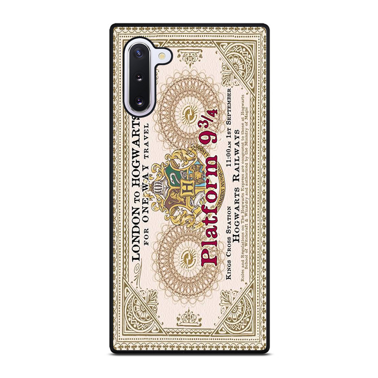 HARRY POTTER TICKETS PLATFORM NINE AND THREE QUARTERS Samsung Galaxy Note 10 Case Cover