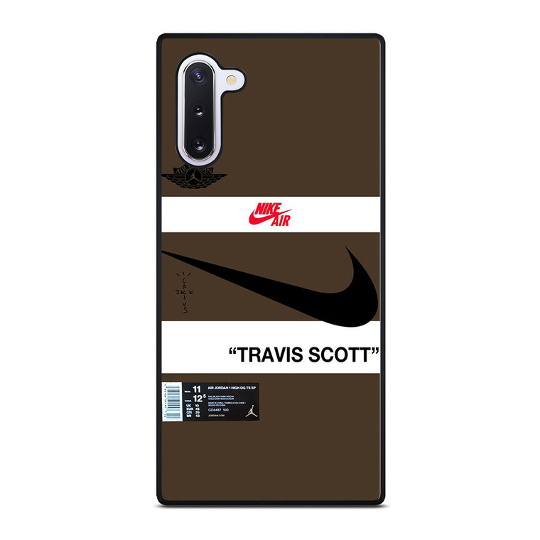 NIKE AIR JORDAN TRAVIS SCOTT BROWN Samsung Galaxy Note 10 Case Cover