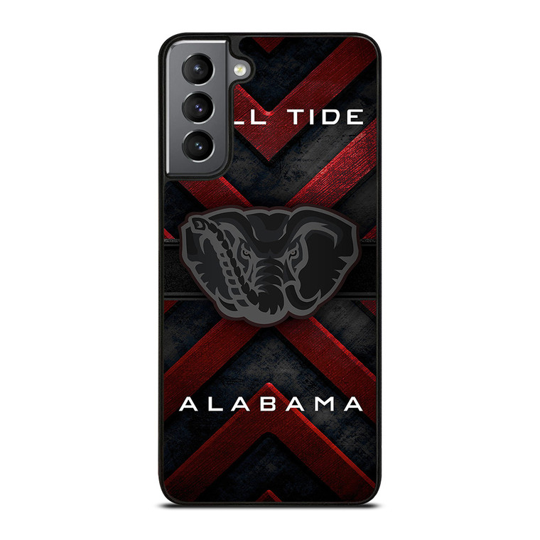 ALABAMA CRIMSON ROLL TIDE METAL EMBLEM Samsung Galaxy S21 Plus Case Cover