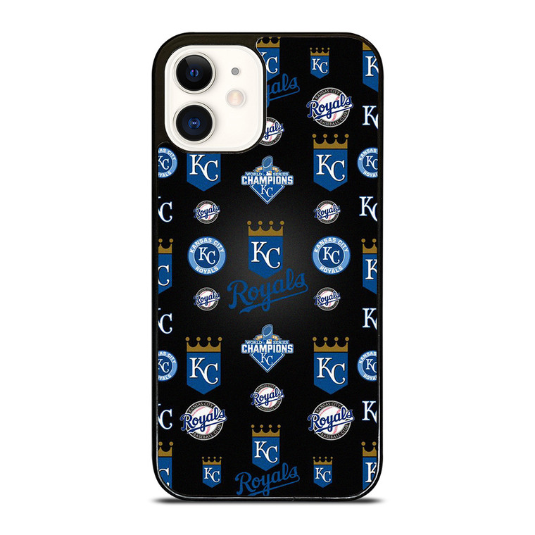 KANSAS CITY ROYALS LOGO PATTERN  iPhone 12 Case Cover