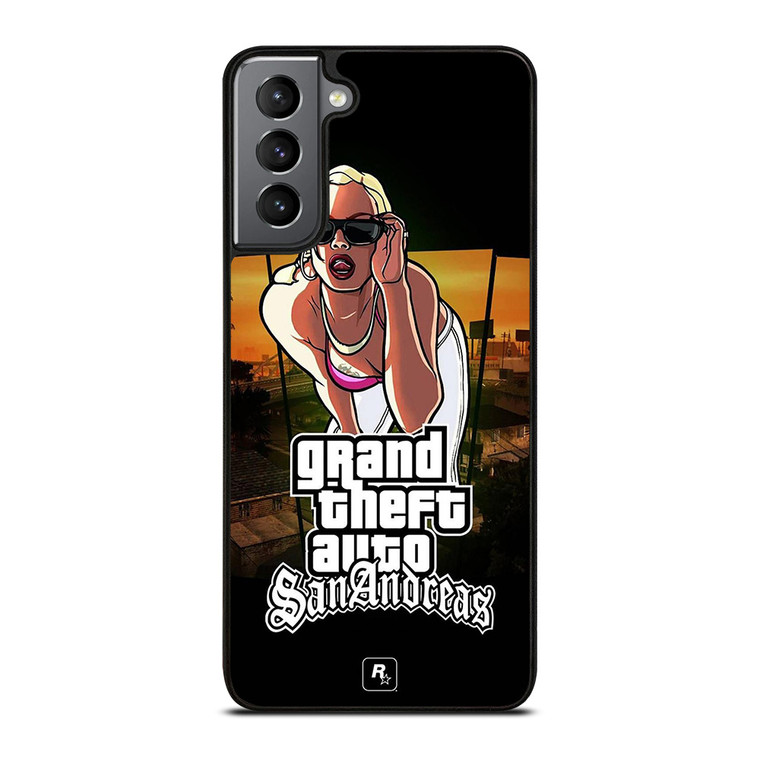 GTA GRAND THEFT AUTO SAN ANDREAS ROCHELLE Samsung Galaxy S21 Plus Case Cover