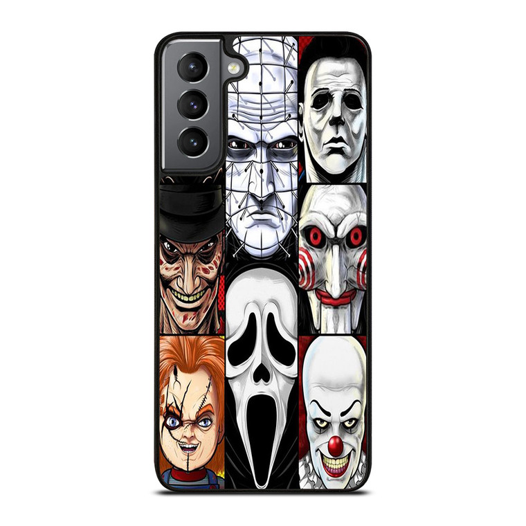 HORROR MOVIES CHARACTERS COLLAGE 2 Samsung Galaxy S21 Plus Case Cover
