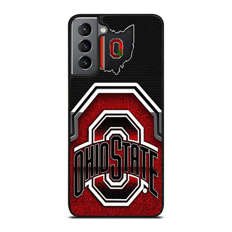 OHIO STATE BUCKEYES SYMBOL METAL Samsung Galaxy S21 Plus Case Cover OHIO STATE BUCKEYES SYMBOL METAL Samsung Galaxy S21 Plus Case Cover