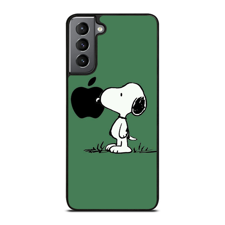 PEANUTS SNOOPY DOG APPLE LOGO Samsung Galaxy S21 Plus Case Cover