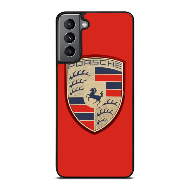PORSCHE RED EMBLEM Samsung Galaxy S21 Plus Case Cover