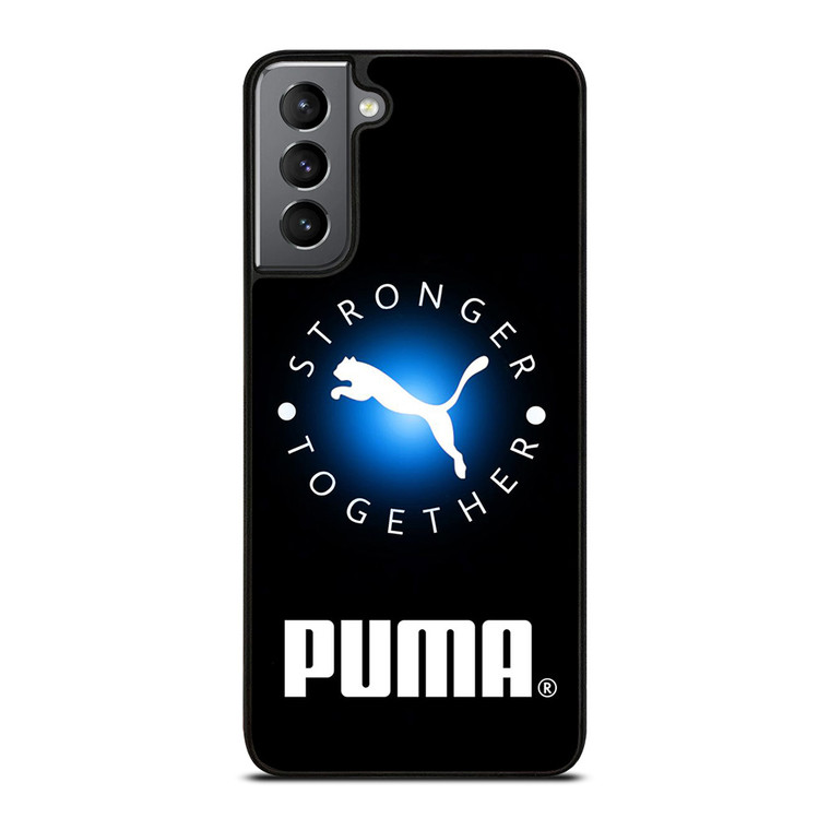 PUMA STRONGER TOGETHER LOGO Samsung Galaxy S21 Plus Case Cover