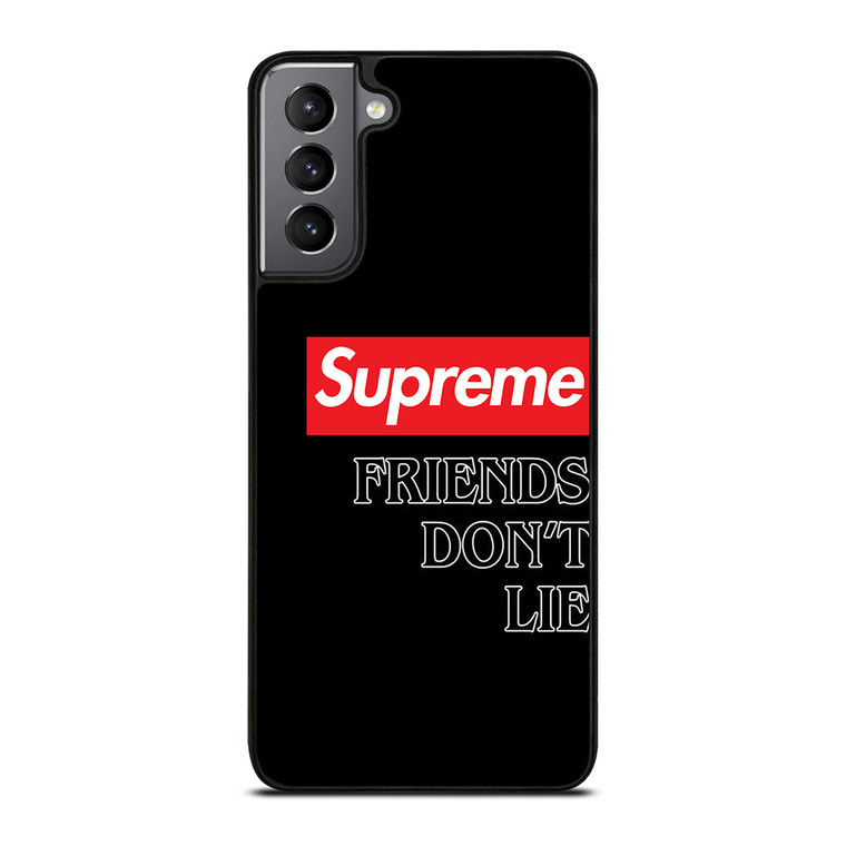 SUPREME STRANGER THINGS FRIENDS DONT LIE Samsung Galaxy S21 Plus Case Cover