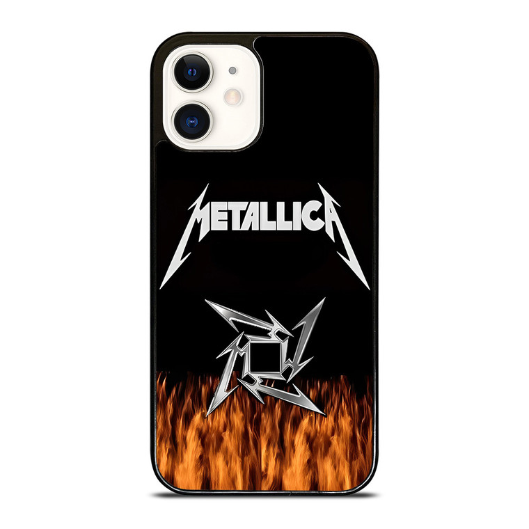 METALLICA METAL BAND FIRE  iPhone 12 Case Cover
