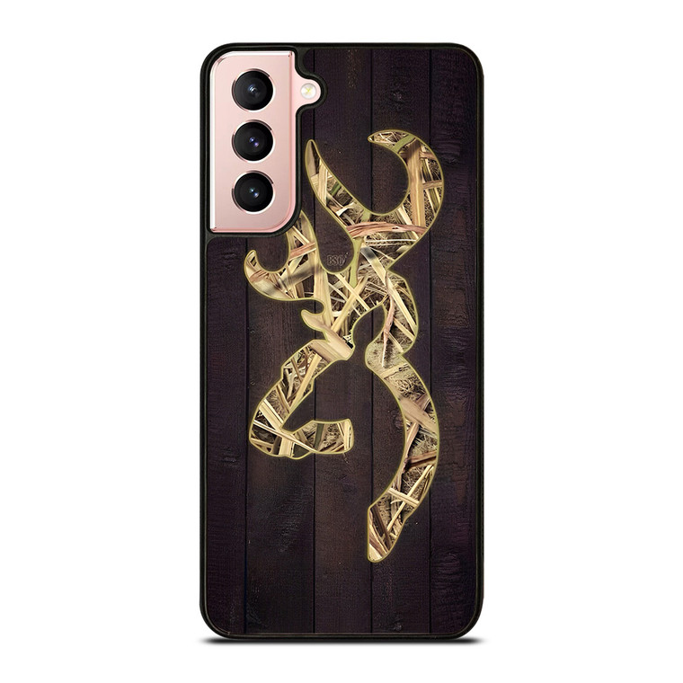 BROWNING WOOD LOGO CAMO LEAF Samsung Galaxy S21 Case Cover