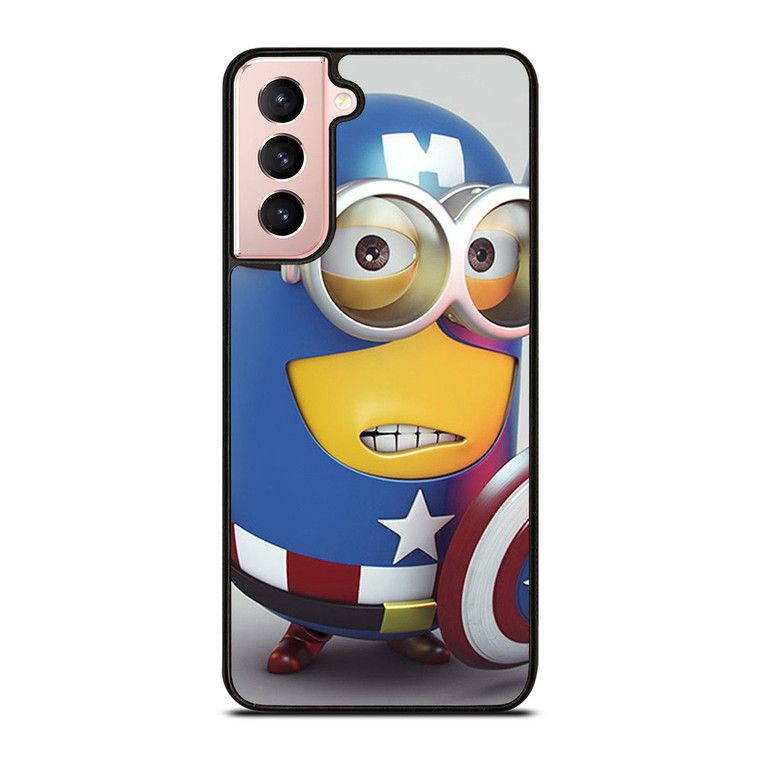CAPTAIN AMERICA MINION CARTOON Samsung Galaxy S21 Case Cover