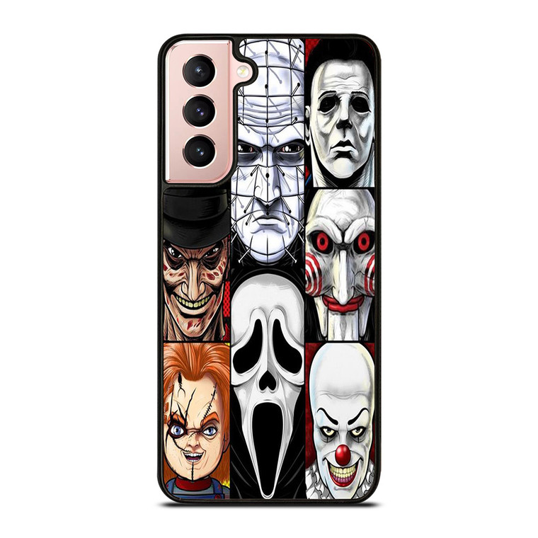 HORROR MOVIES CHARACTERS COLLAGE 2 Samsung Galaxy S21 Case Cover
