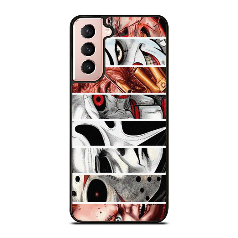 HORROR MOVIES CHARACTERS COLLAGE Samsung Galaxy S21 Case Cover