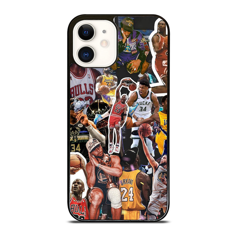 NBA BASKETBALL LEGENDS COLLAGE  iPhone 12 Case Cover NBA BASKETBALL LEGENDS COLLAGE  iPhone 12 Case Cover