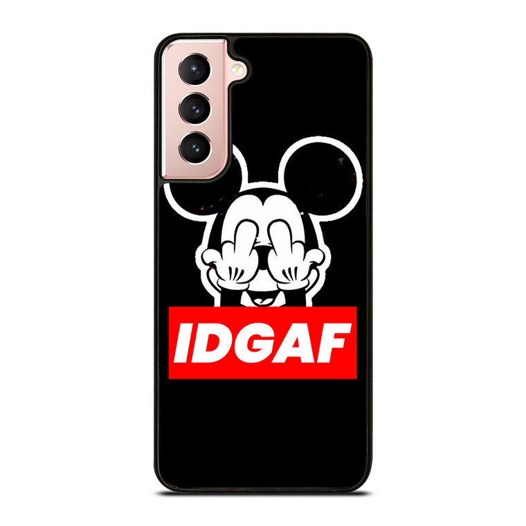 MICKEY MOUSE MIDDLE FINGER IDGAF Samsung Galaxy S21 Case Cover