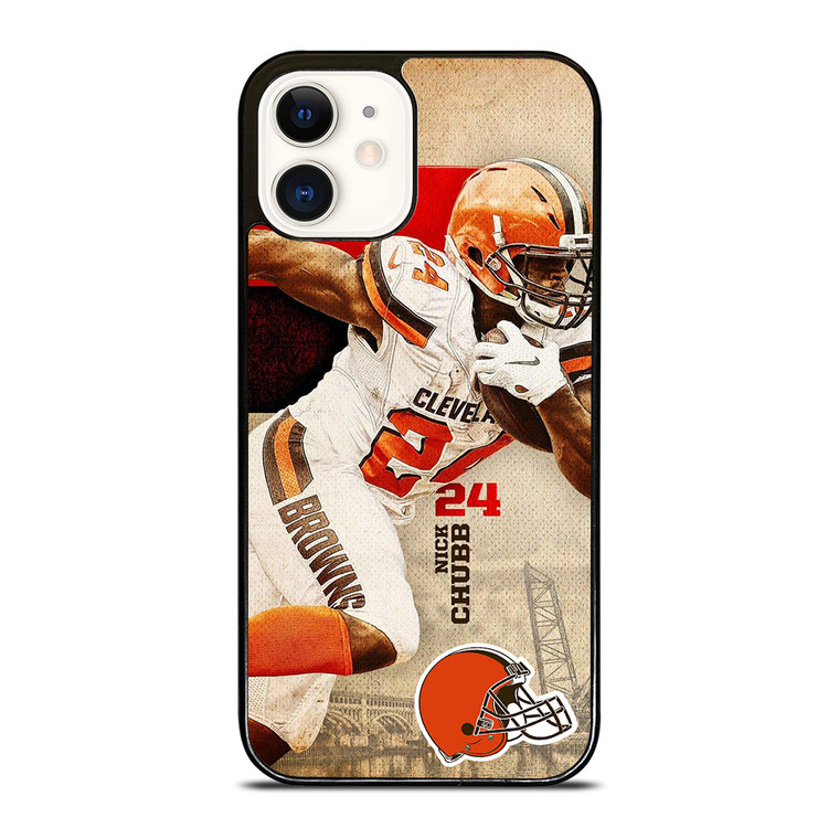 NICK CHUBB CLEVELAND BROWNS NFL  iPhone 12 Case Cover NICK CHUBB CLEVELAND BROWNS NFL  iPhone 12 Case Cover