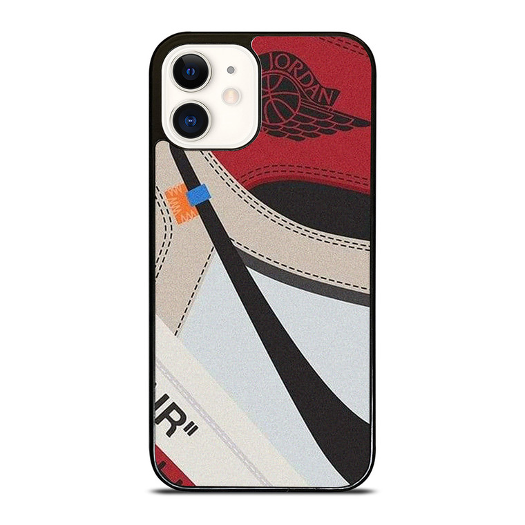 NIKE AIR JORDAN 1 HIGH OFF WHITE  iPhone 12 Case Cover