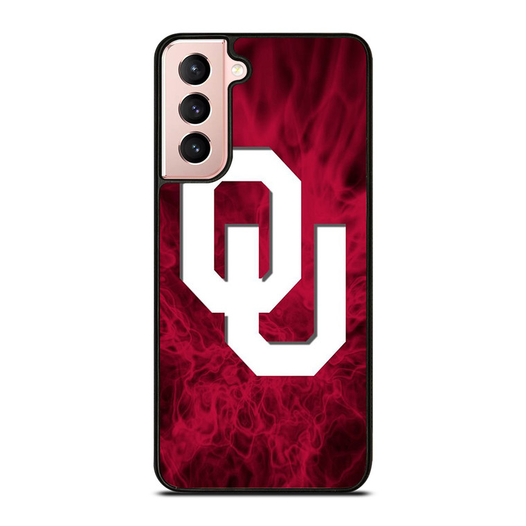 OKLAHOMA SOONERS SMOKED LOGO Samsung Galaxy S21 Case Cover OKLAHOMA SOONERS SMOKED LOGO Samsung Galaxy S21 Case Cover