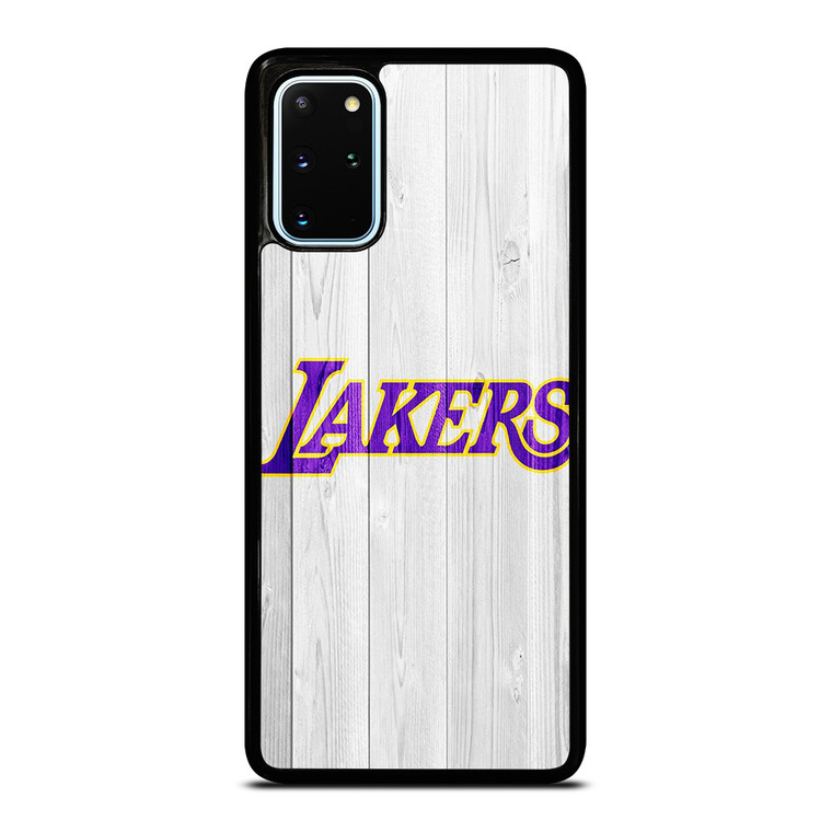 LOS ANGELES LA LAKERS WHITE WOOD Samsung Galaxy S20 Plus Case Cover