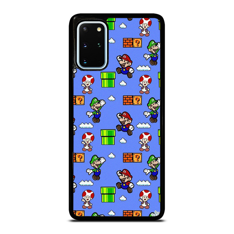MARIO BROS LUIGI TOAD CUTE PATTERN Samsung Galaxy S20 Plus Case Cover