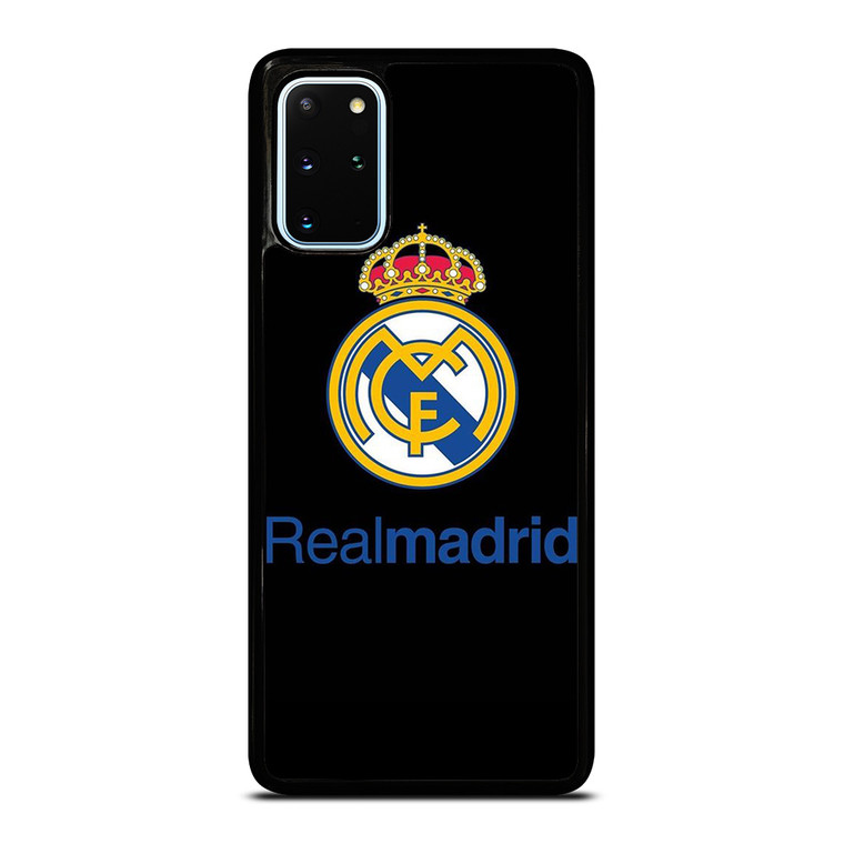 REAL MADRID FOOTBALL BLACK LOGO Samsung Galaxy S20 Plus Case Cover