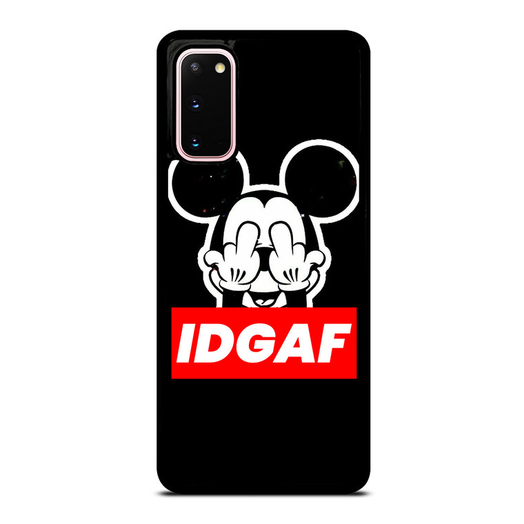 MICKEY MOUSE MIDDLE FINGER IDGAF Samsung Galaxy S20 Case Cover