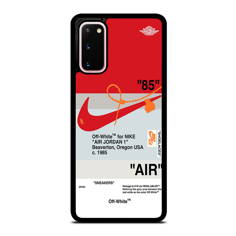 NIKE AIR JORDAN 1 OFF WHITE RED Samsung Galaxy S20 Case Cover NIKE AIR JORDAN 1 OFF WHITE RED Samsung Galaxy S20 Case Cover