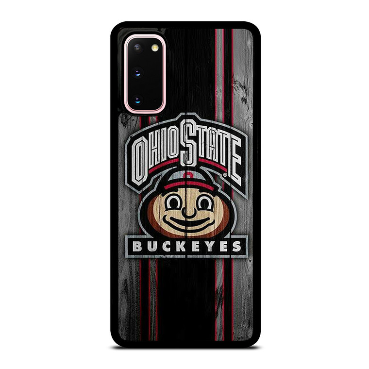 OHIO STATE BUCKEYES WOOD ICON Samsung Galaxy S20 Case Cover OHIO STATE BUCKEYES WOOD ICON Samsung Galaxy S20 Case Cover