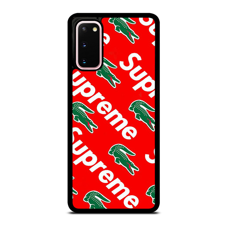 SUPREME X LACOSTE Samsung Galaxy S20 Case Cover SUPREME X LACOSTE Samsung Galaxy S20 Case Cover