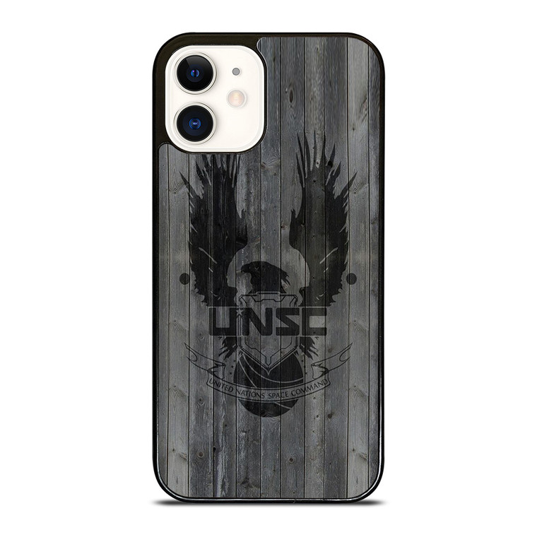 UNITED NATIONS SPACE COMMAND WOOD LOGO  iPhone 12 Case Cover