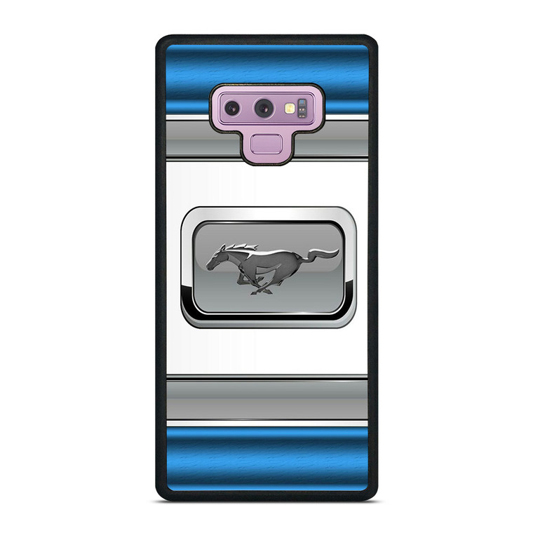 FORD MUSTANG BLUE METAL EMBLEM Samsung Galaxy Note 9 Case Cover