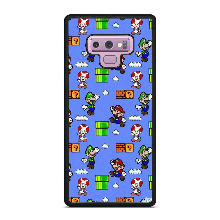MARIO BROS LUIGI TOAD CUTE PATTERN Samsung Galaxy Note 9 Case Cover