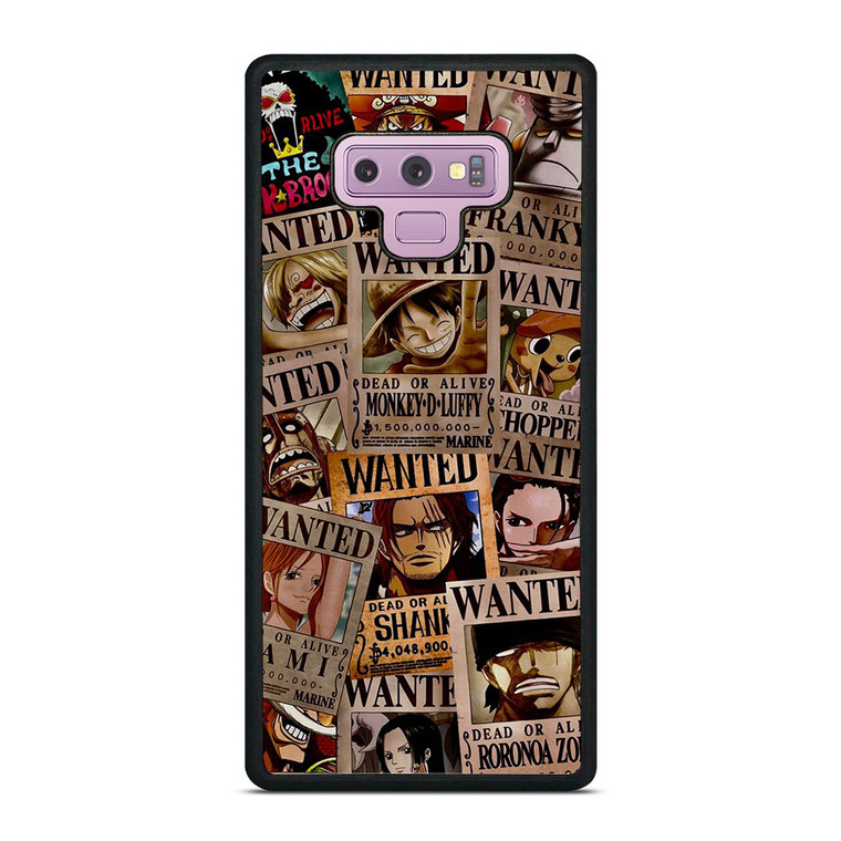 ONE PIECE WANTED POSTER COLLECTION Samsung Galaxy Note 9 Case Cover
