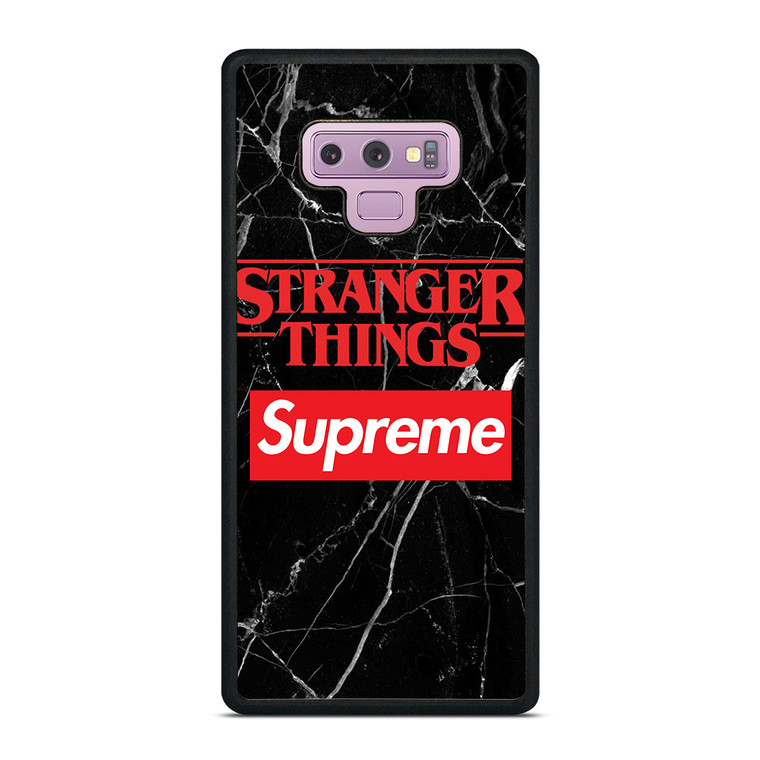STRANGER THINGS X SUPREME LOGO Samsung Galaxy Note 9 Case Cover