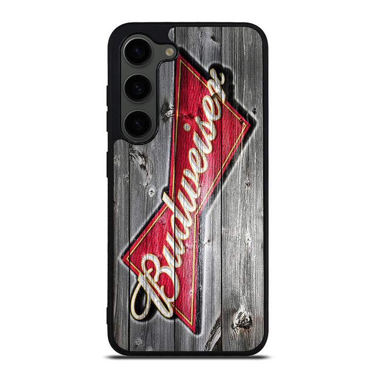BUDWEISER BEER WOOD LOGO  Samsung Galaxy S23 Plus Case Cover