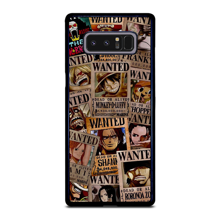 ONE PIECE WANTED POSTER COLLECTION Samsung Galaxy Note 8 Case Cover
