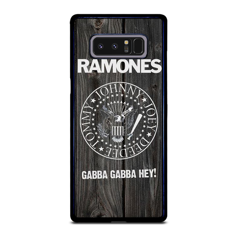 RAMONES BAND WOOD BADGE Samsung Galaxy Note 8 Case Cover