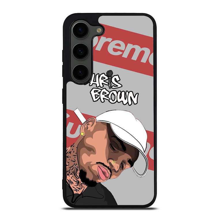 CHRIS BROWN CARTOON SUPREME  Samsung Galaxy S23 Plus Case Cover