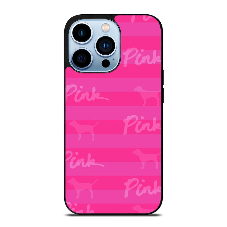 PINK NATION LUXE DOG STRIPE iPhone 13 Pro Max Case Cover