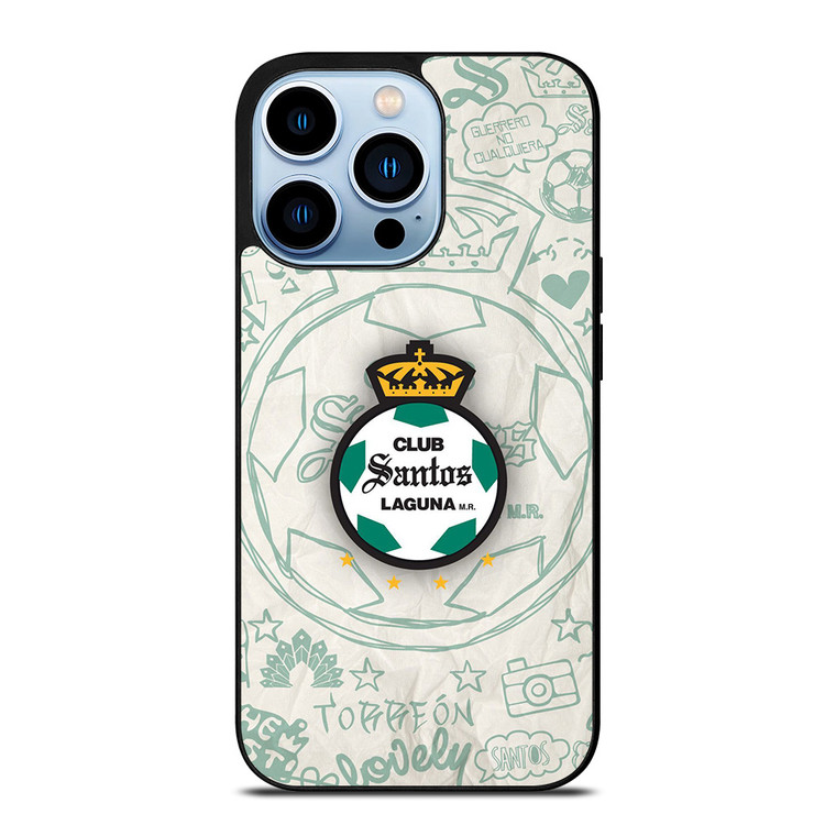 CLUB SANTOS LAGUNA SCRIBBLE LOGO iPhone 13 Pro Max Case Cover