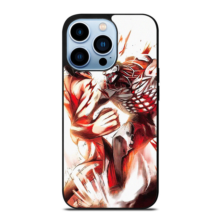 EREN YEAGER VS REINER ATTACK ON TITAN ANIME iPhone 13 Pro Max Case Cover
