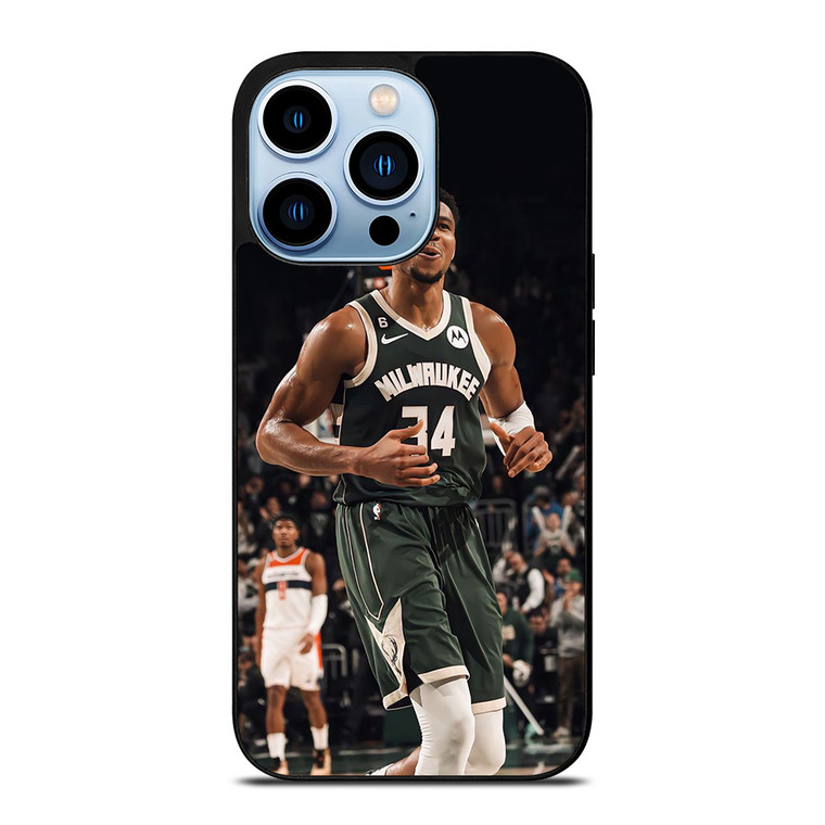 GIANNIS ANTETOKOUNMPO MILWAUKEE BUCKS BASKET iPhone 13 Pro Max Case Cover