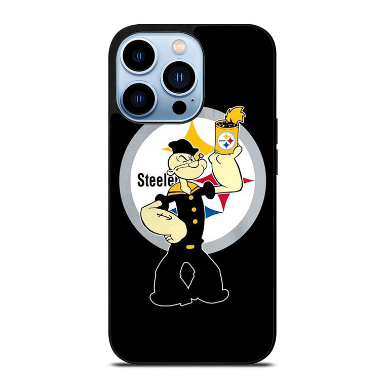 PITTSBURGH STEELERS FOOTBALL POPEYE CARTOON iPhone 13 Pro Max Case Cover