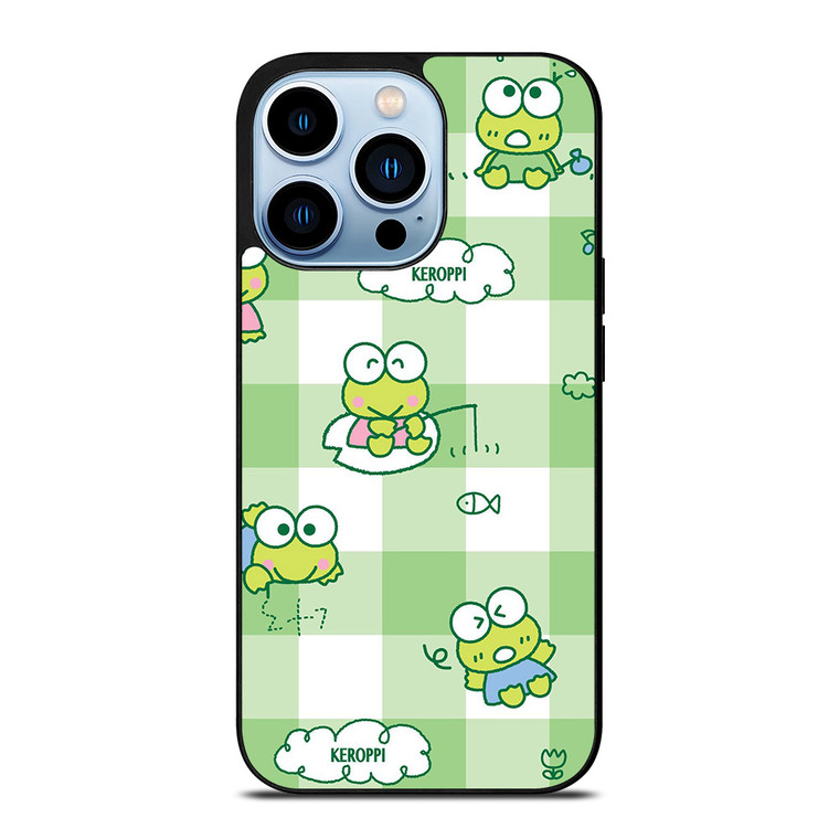 KEROPPI CARTOON TARTAN PATTERN iPhone 13 Pro Max Case Cover